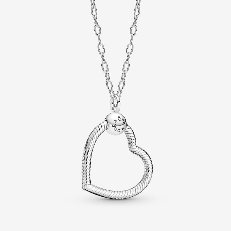 Pandora Square Sparkle Halo Necklace Chain Necklaces Sterling Silver | 215-UDMZVL