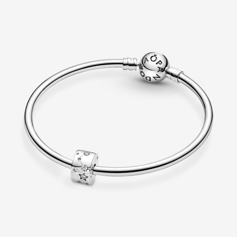 Pandora Stars & Galaxy Clip Clips Sterling Silver | 810-KCAJTL