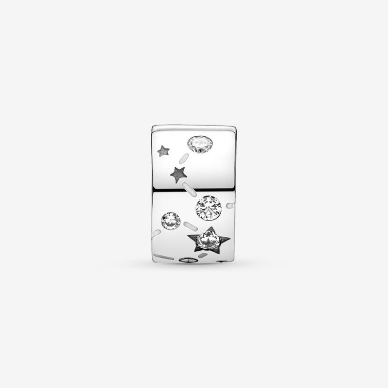 Pandora Stars & Galaxy Clip Clips Sterling Silver | 810-KCAJTL