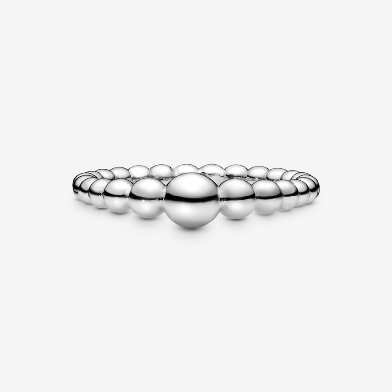 Pandora String of Beads Stackable Rings Sterling Silver | 894-TKXZPI