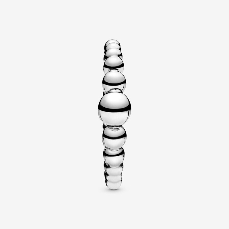 Pandora String of Beads Stackable Rings Sterling Silver | 894-TKXZPI