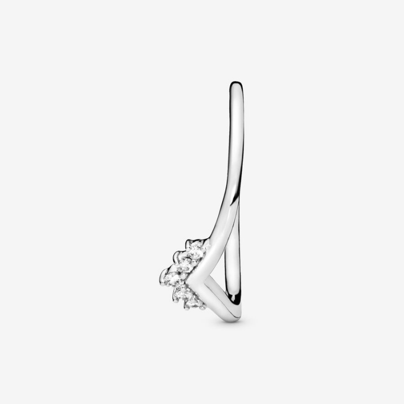 Pandora Tiara Wishbone Stackable Rings Sterling Silver | 790-SOBIMQ