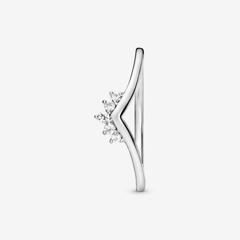 Pandora Tiara Wishbone Stackable Rings Sterling Silver | 790-SOBIMQ