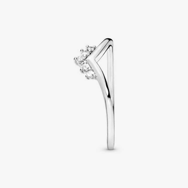 Pandora Tiara Wishbone Stackable Rings Sterling Silver | 790-SOBIMQ