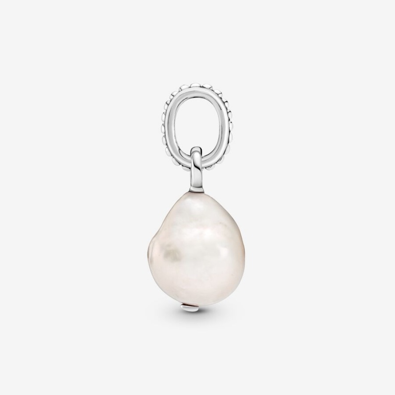 Pandora Treated Freshwater Cultured Baroque Pearl Pendants Sterling Silver | 524-ZBVYOL