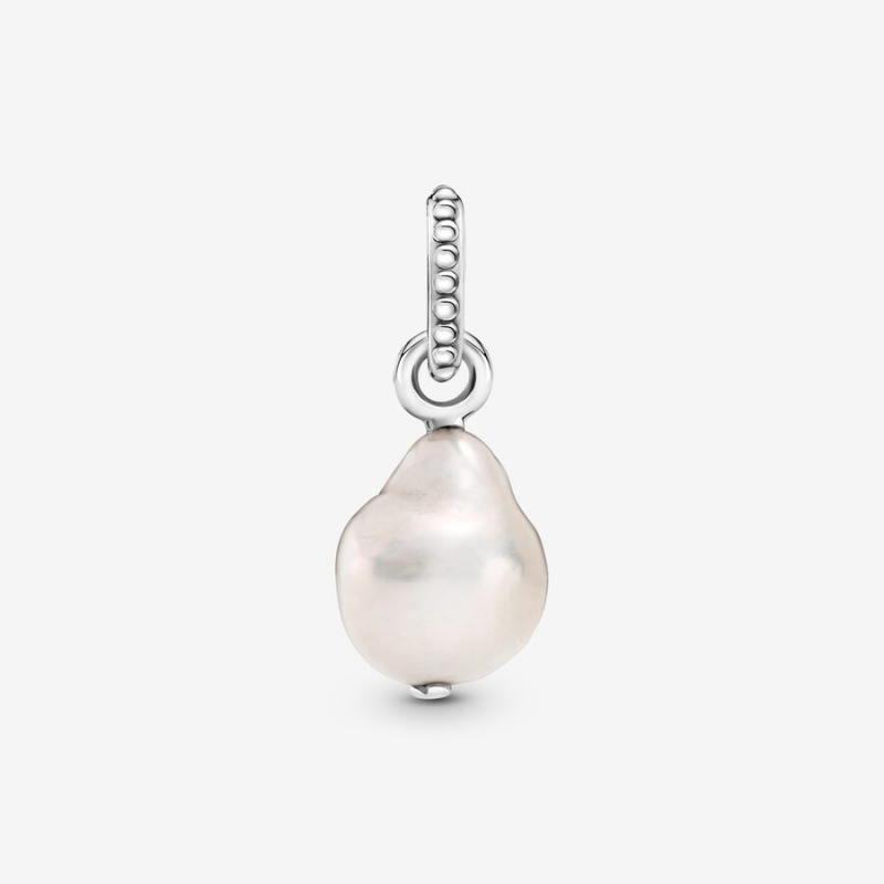 Pandora Treated Freshwater Cultured Baroque Pearl Pendants Sterling Silver | 524-ZBVYOL