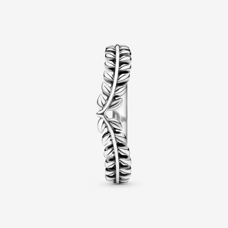 Pandora Wheat Grains Wishbone Stackable Rings Sterling Silver | 081-KYWBFT