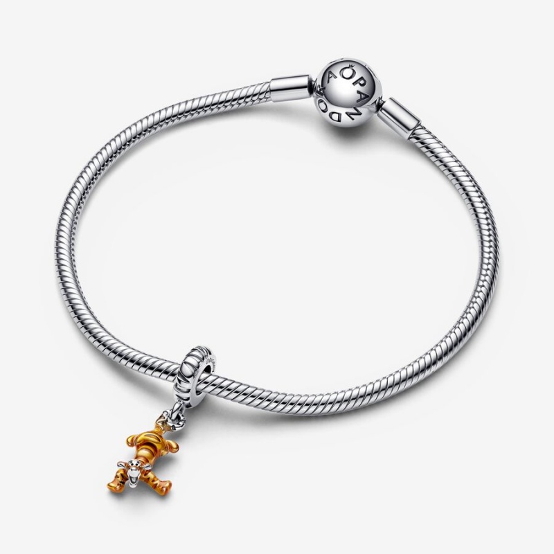 Pandora Winnie the Pooh Tigger Dangle Dangle Charms Sterling Silver | 902-YSRLUT